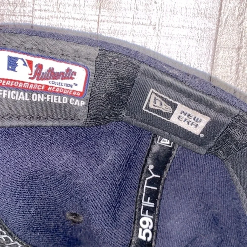 Mens Houston Astro’s New Era Authentic Collection On Field 59Fifty fitted hat